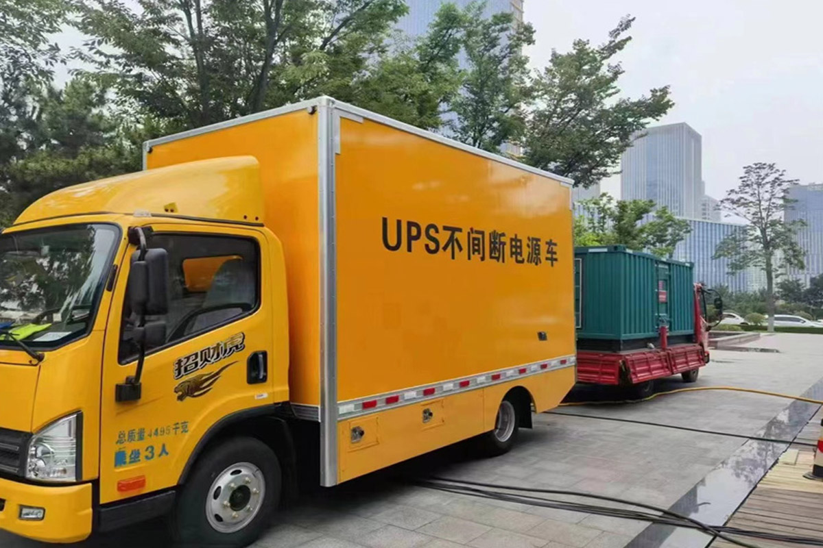 双柏发电机租赁施工现场